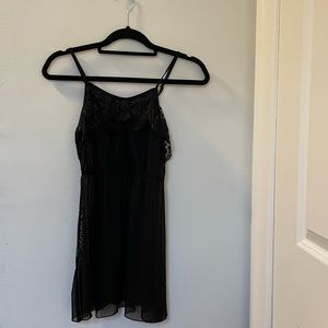 Vintage Sheer & Lace Mini Dress